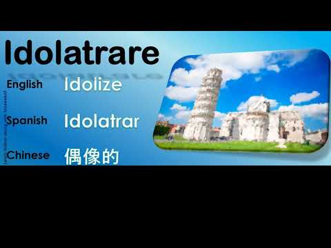Idolatrare How to Pronounce Italian word Idolatrare with English meaning as Idolize
