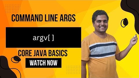 Command Line arguments in Java | RunTime Arguments