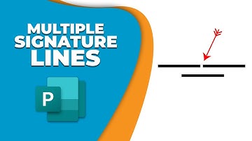 How to insert multiple signature lines in Publisher