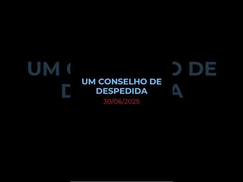 UM CONSELHO DE DESPEDIDA - Oração diária (Devocional 30/06/2025) #devocional #oracao