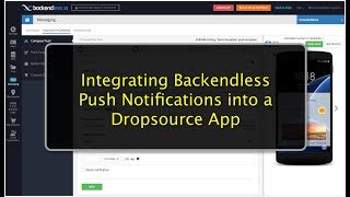 Integrating Backendless Push Notifications into a Dropsource app screenshot 5