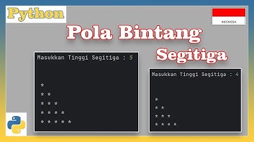 Program Python Membuat Pola Segitiga Bintang