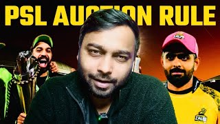 Psl 11 Auction Rules Explained Base Prices, Team Purse & New Player Buying System