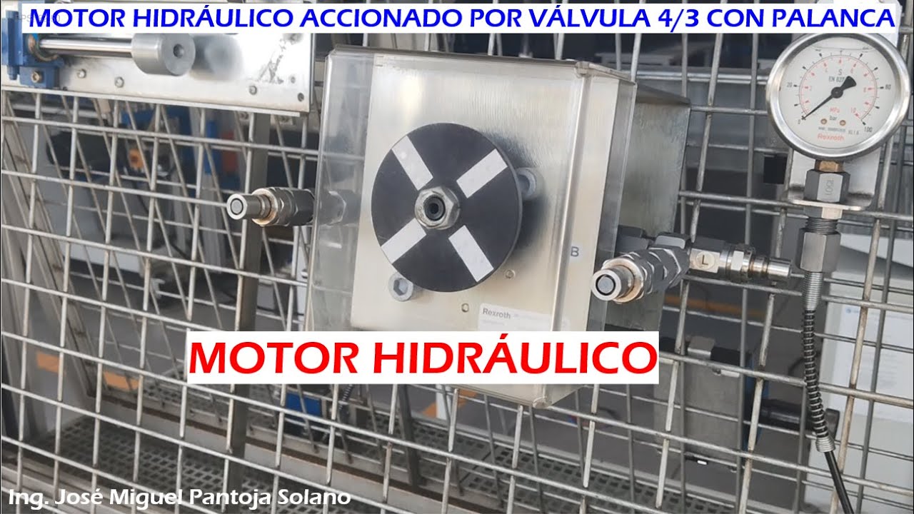 PRÁCTICA 1.2 Control de motor hidráulico con válvula direccional 4/3  accionada por palanca