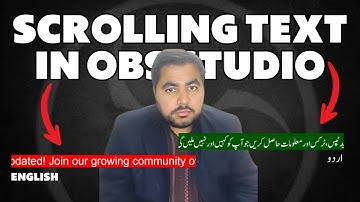 How to Create a SCROLLING TEXT In OBS Studio I HBN OFFICIAL