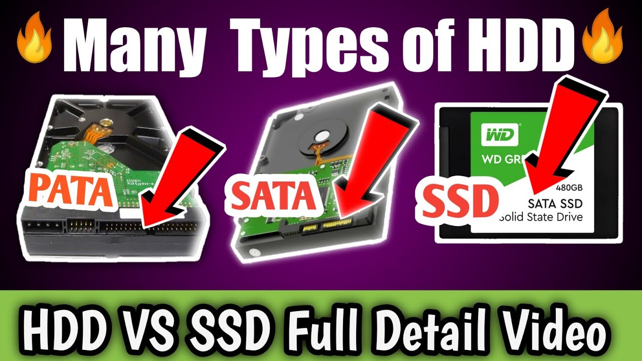 Types Of Hard Disk Pata Sata ATA And Deference Between HDD SSD Types Of Hard Disk Pata Sata ATA And Deference Between HDD SSD
