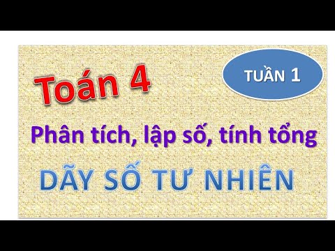 Video Toán 4_Tuần 1_DÃY SỐ TỰ NHIÊN_Ôn dãy số và bài toán... - YouTube