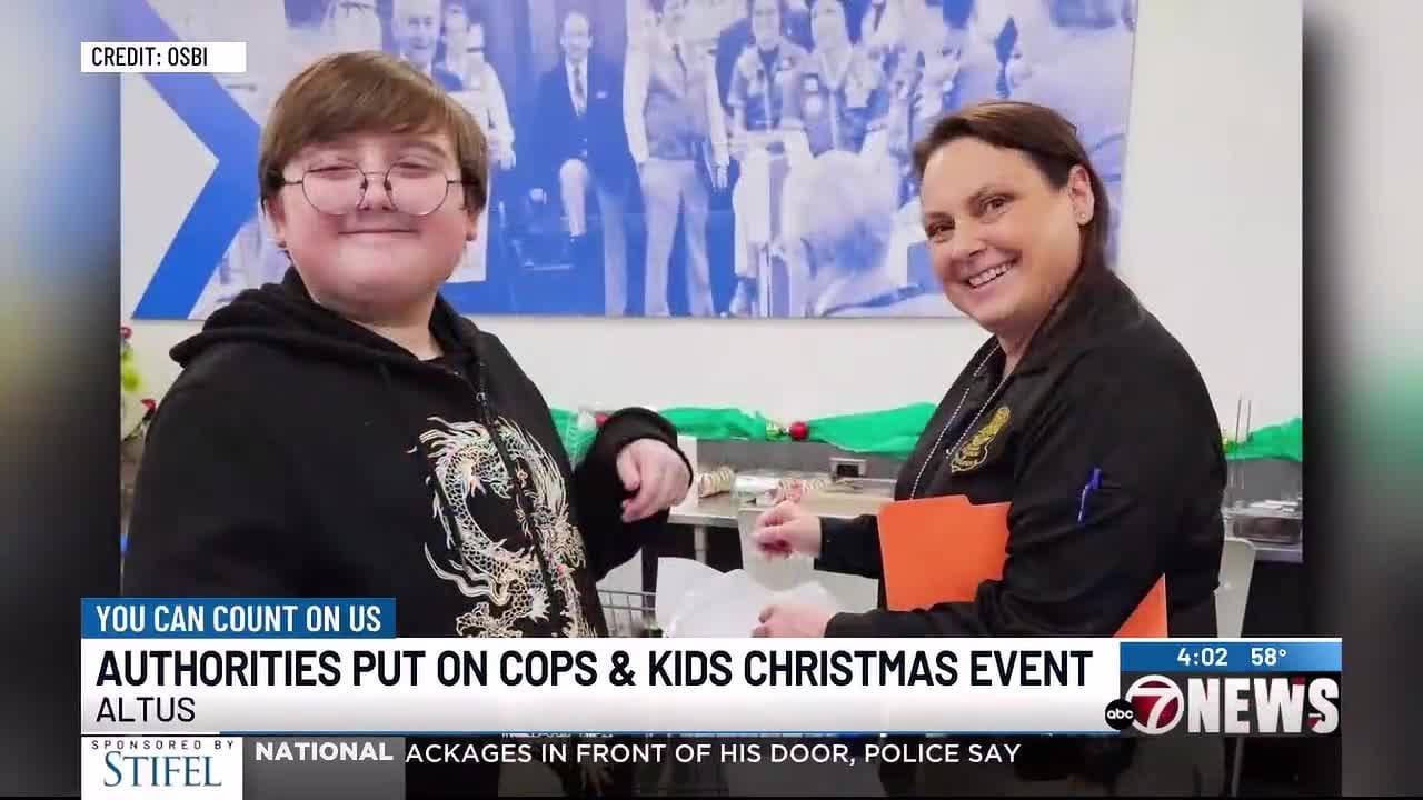 Altus Police help record number of families with Christmas gifts - YouTube