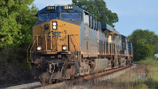 CSX 3244 Leads Empty Coal Train CSX E002 - 9-11-22