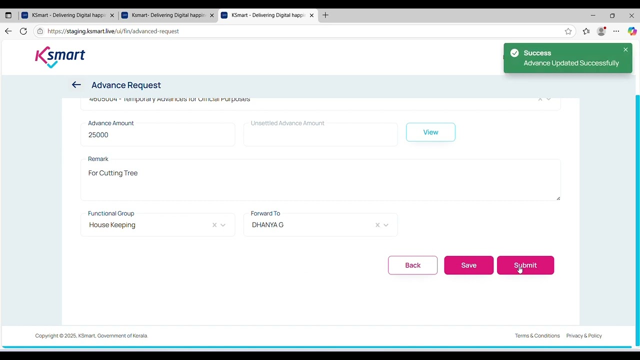 How to take an advance from Ksmart . കെസ്മാർട്ടിൽ നിന്ന് എങ്ങനെ അഡ്വാൻസ് എടുക്കാം
