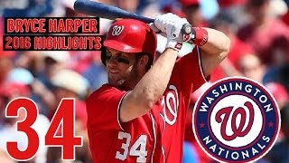 Bryce Harper | 2016 Nationals Highlights HD