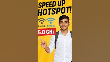Hotspot Slow? 5.0GHz ON Karo ⚡Internet Rocket Jaisa!🔥 #shortvideo #internet