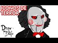 Los PERSONAJES MÁS ICÓNICOS del TERROR | Draw My Life en Español