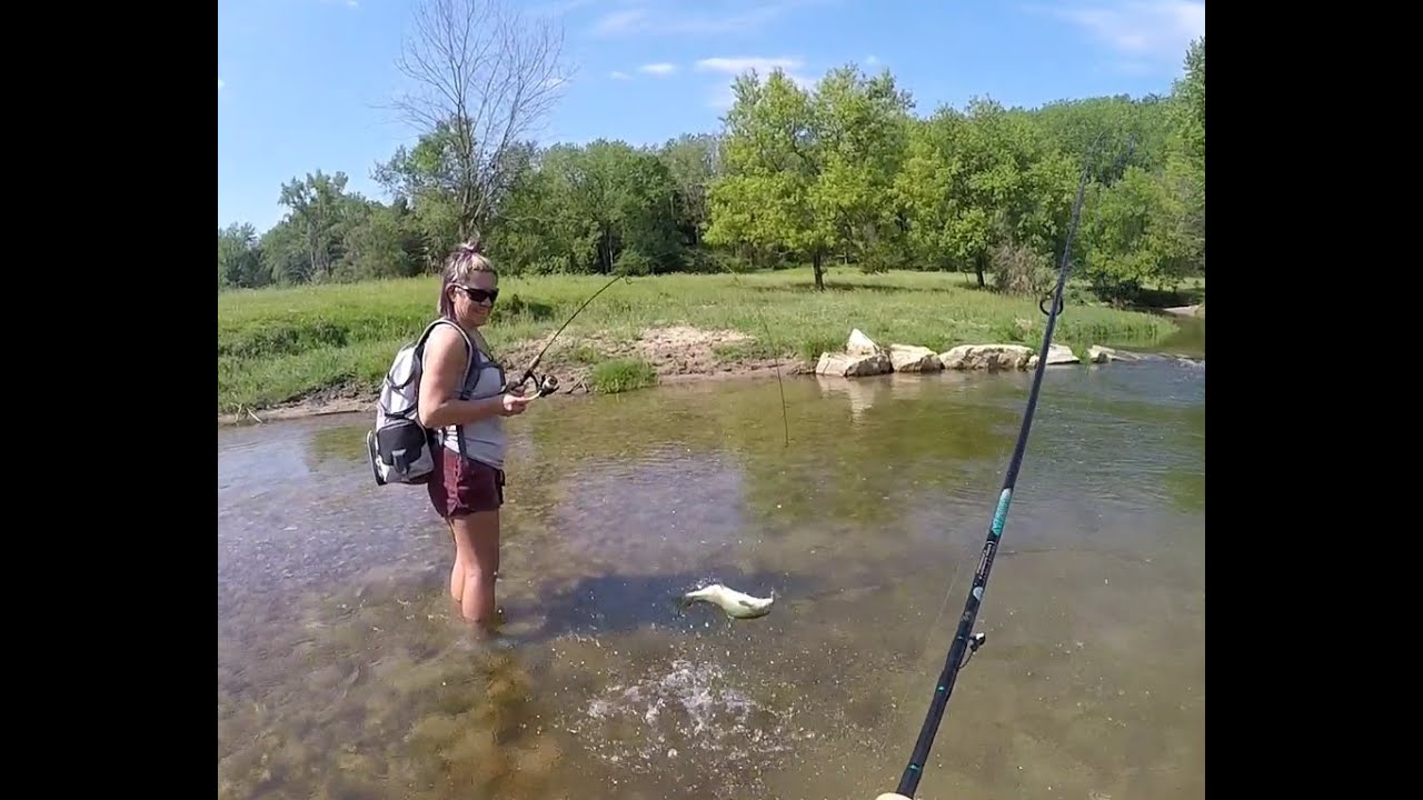Trout fishing the Maquoketa river with my wife YouTube