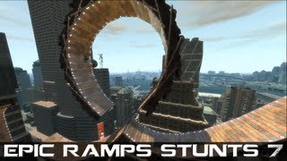 GTA IV Epic Ramps Stunts 7 MONTAGE