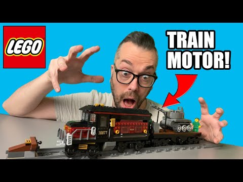 Motorized military LEGO train