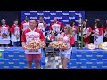 The 2023 nathans famous international hot dog eating contest official weigh in