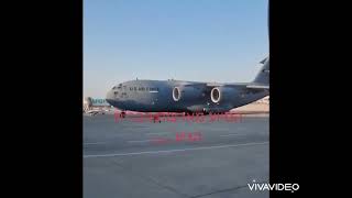 The first US Air Force C-17A with cargo for the Israel Defence Forces.
