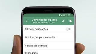 Uma nova configuração de grupo WhatsApp screenshot 2