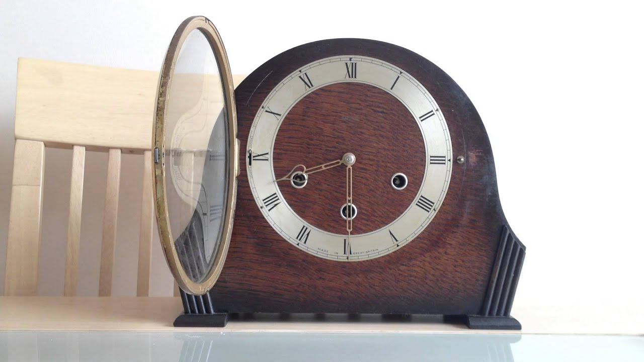 Smiths Enfield Westminster chime mantle clock YouTube