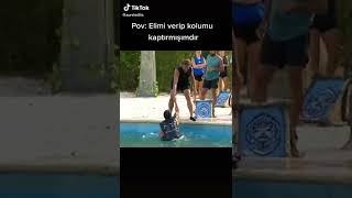 HİKMET VE MERT'İN SUDAN ÇIKMA MÜCADELESİ 😂😂 [ MERT SUYA UÇTU ] SURVİVOR ALL STAR 2022