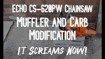 ECHO CS-620PW Chainsaw Muffler And Carb Mod