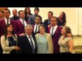 The jersey boys sing happy 50th anniversary to david  colleen young