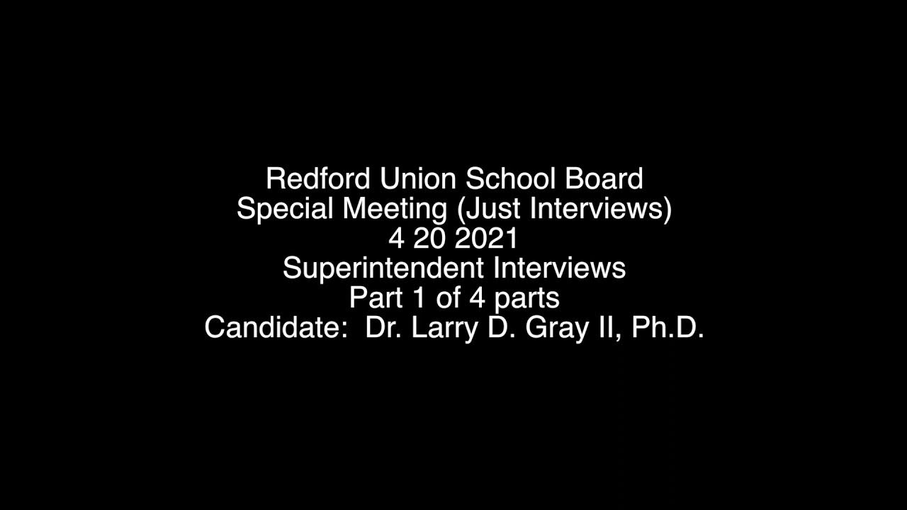 Redford Union School Board Special Meeting 4 20 2021 YouTube