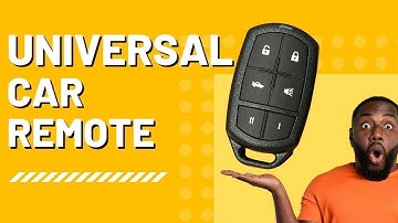 Program a Universal Car Key Remote  (68 Million Vehicles)