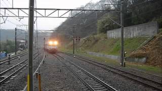 EF65+大雄山線5000系甲種輸送 函南通過