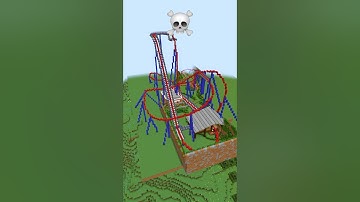 Minecraft Rollercoaster House Build Battle - Noob vs Pro vs Hacker vs God #shorts #minecraft