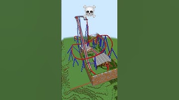 Minecraft Rollercoaster House Build Battle - Noob vs Pro vs Hacker vs God #shorts #minecraft