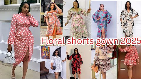Latest Floral Chiffon Short Gown Styles 2025| chiffon fashion styles for beautiful ladies