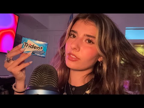 [ASMR] HAIR BRUSHING, GUM CHEWING, RAMBLING (Custom)