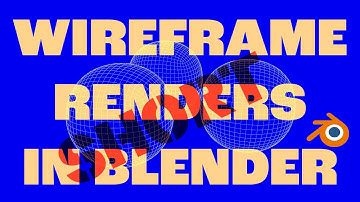 how to do wireframe render in Blender  - short