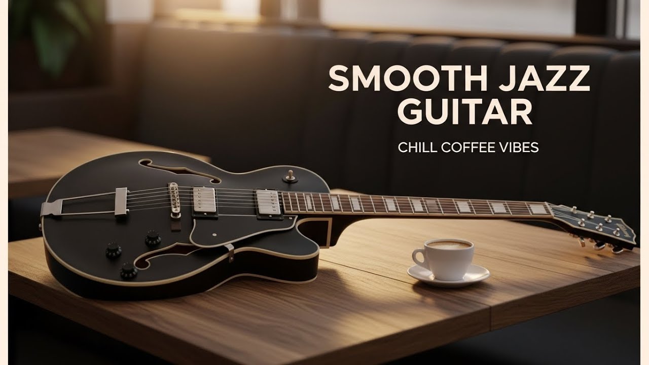 Smooth Jazz Guitar & Chill Coffee Vibes | Cozy Cafe Music for Deep Relaxation & Calm