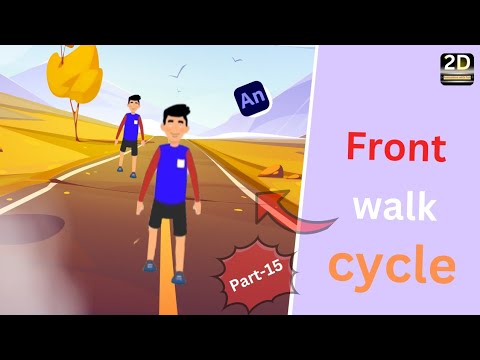 adobe animate cc 2024 tutorial in hindi/Front Character Walk Cycle/2d ...