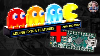 Modding the retro "Pac Man and Ghosts Light" product with an Arduino!