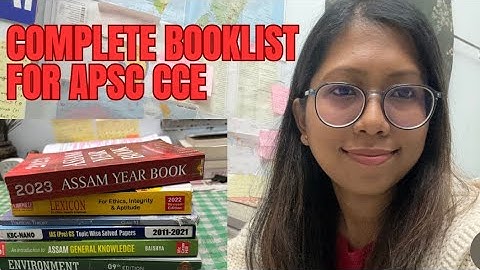 Booklist for APSC CCE|UPSC|resources|Jyotismita Medhi|APS