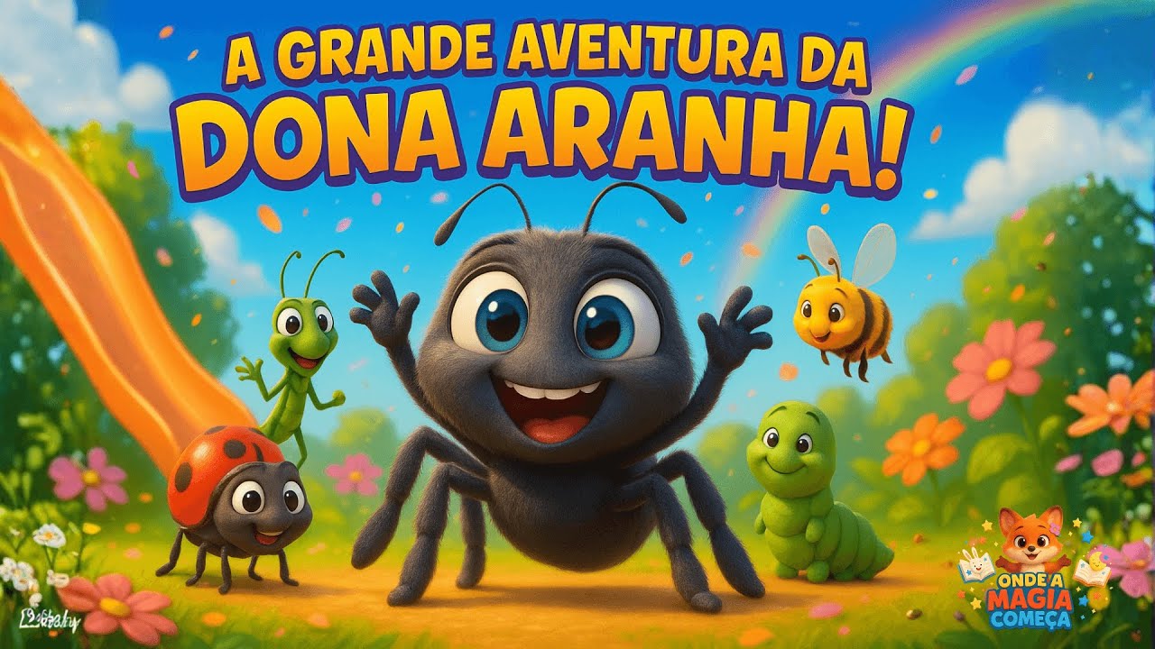 A Grande Aventura Da Dona Aranha - História Infantil #historiainfantil