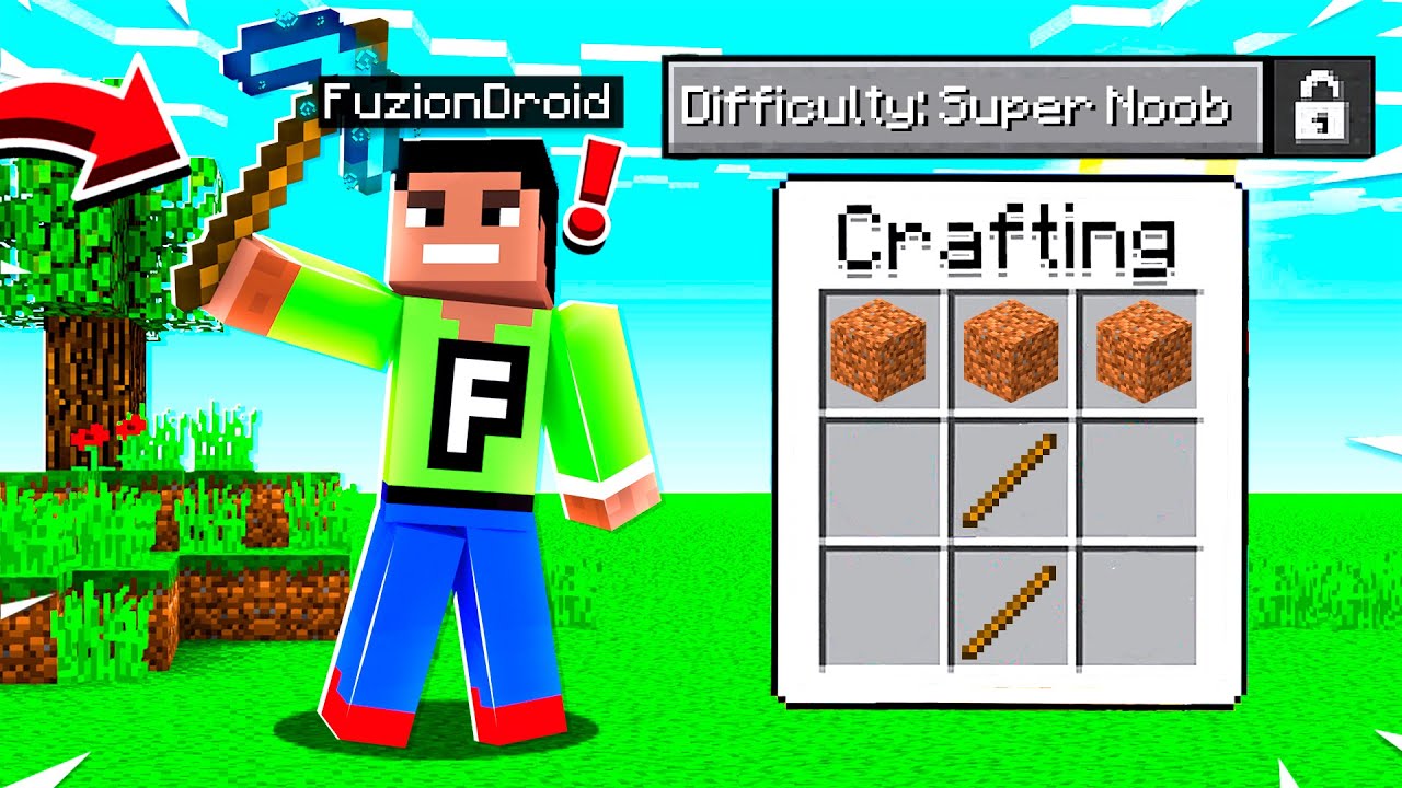 So I Added a "Super Noob Mode" Difficulty to Minecraft