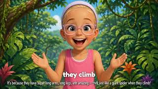 🐵 Meet the Amazing Spider Monkey! | Fun Animal Facts for Kids ⭐ ( @Explorewithmalone )