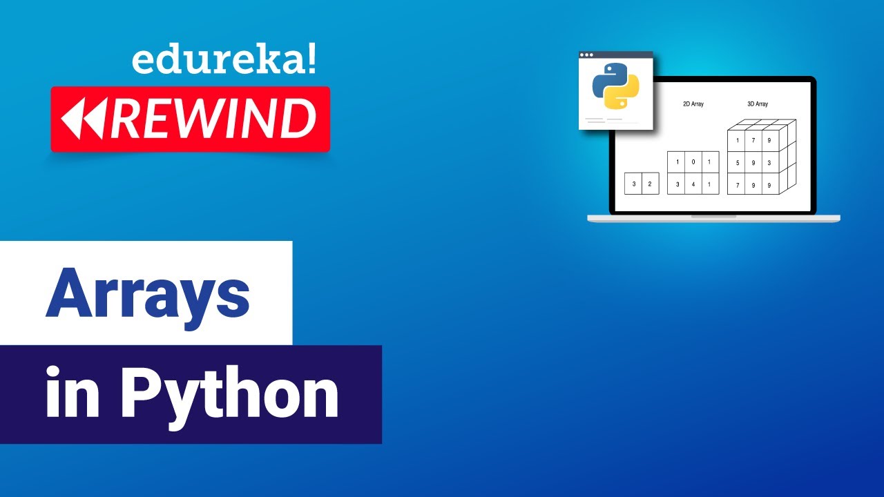 Arrays In Python | Python Array Operations | Python Tutorial For Beginners  | Edureka Rewind