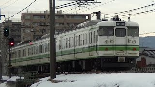 115系N33編成信越線433Mと弥彦線227M