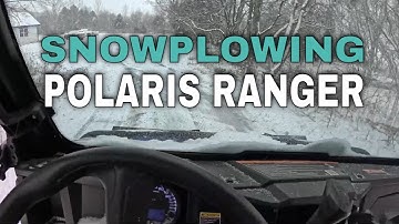Snowplowing with a 2022 Polaris Ranger 500