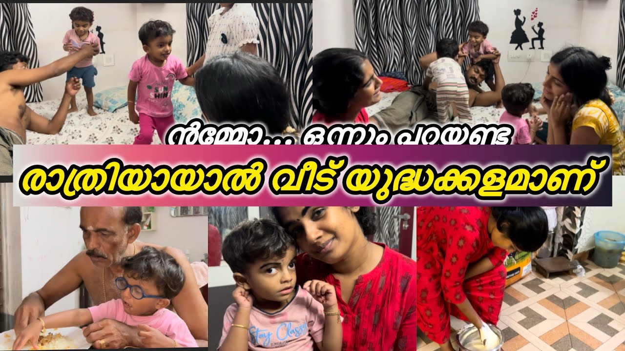 രാത്രിയായാൽ വീട് യുദ്ധക്കളമാണ് 😆😆ന്റമ്മോ ഒന്നും പറയണ്ട