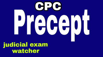 PRECEPT sec.46 of cpc