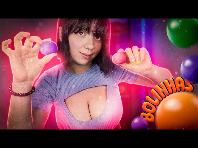 Apertando BOLINHAS 🧶 ASMR