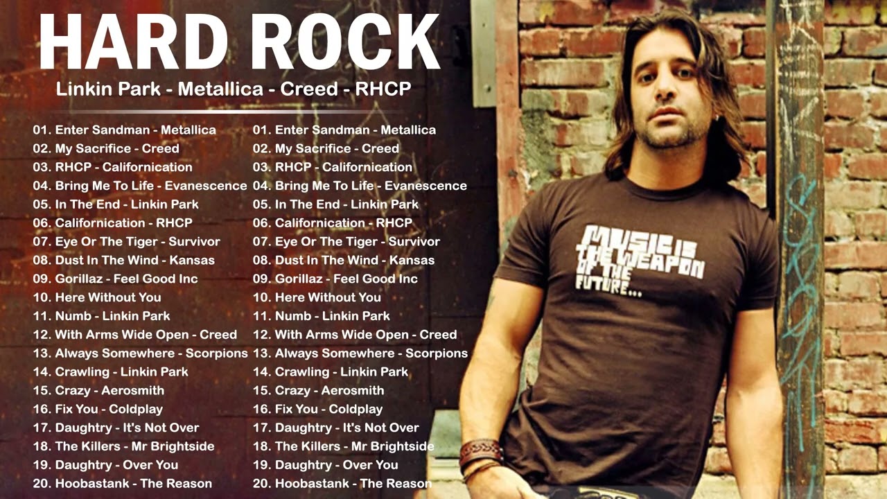 Creed, Metallica, Nickelback, 3 Doors Down, Evanescence, AC/DC