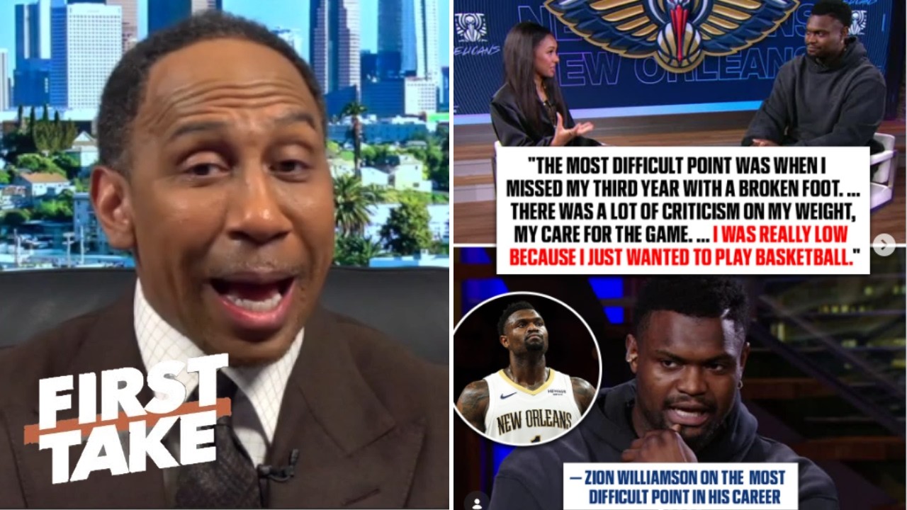 FIRST TAKE | Stephen A. reacts to Zion Williamson’s comments on the hardest moment of his career